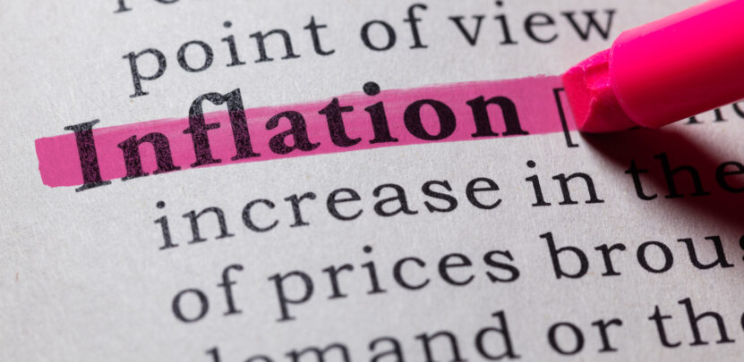 Img:Hilighting the word Inflation in pink